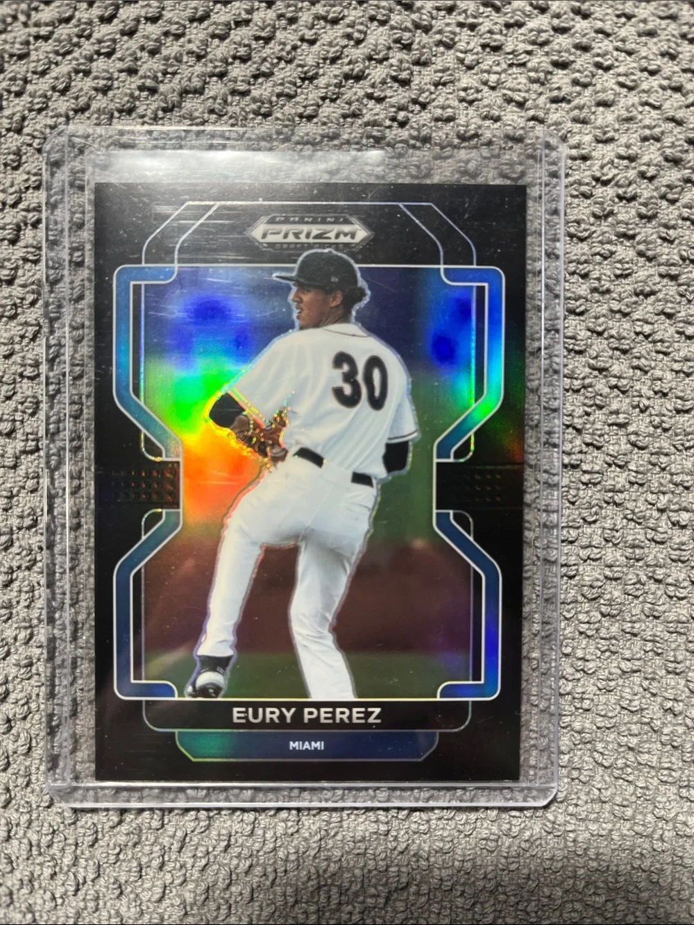 2022 Panini Prizm Black Prizm, Eury Perez #PDP184
